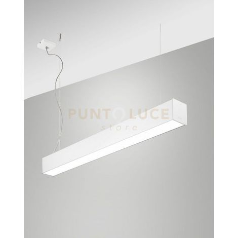 TURNER SOSPENSIONE BIANCA 29W 4000K 3570LM OPALALE IP40 100CM