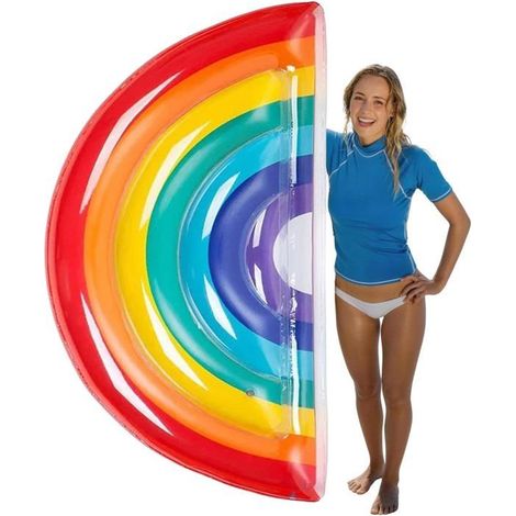 BelleRise - Flotteur Piscine Géant Adulte – Hamac Matelas Fauteuil 3 en 1 – Appareil Bronzing & Fête Plage –180x79cm (1/5)