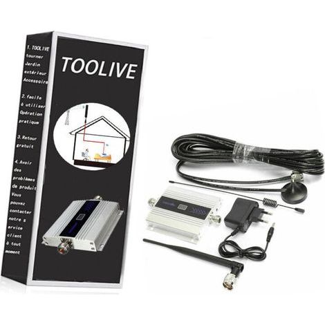 Amplificateur de Signal Gsm 900mhz Répéteur 2g 3g 4g Amplificateur Cellulaire Lte Dcs 1800 2100 Amplificateur de Signal Pour Téléphone Portable - UE-toolive (1/3)