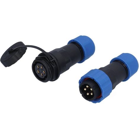 Prise aviation étanche IP68, connecteur mâle/femelle à bornes bout à bout, 380 V SP20 (1/4)