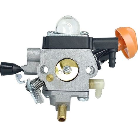 KINZON FS91 Vergaser für Stihl FS91, FS91R, FS111, FS89, HT102, HT103, FC91, FC96, KM91, KM91R, KM111, FC11 mit Luftfilter, Zündkerze, Ölleitung, Dichtung, Primerpumpe und Kraftstofffilter (1/5)