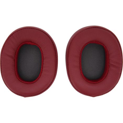 Coussinets de remplacement en simili-cuir pour Skullcandy Crusher 3.0 et Hesh 3, pièces de réparation, couleur rouge bordeaux (1/5)