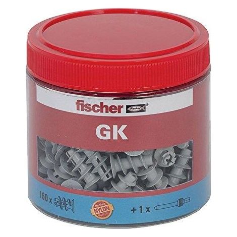 Fischer Gipskartondübel GK Dose 160 tacos gris claro
