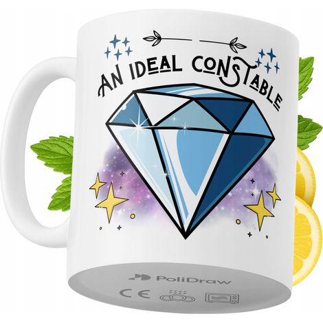 Tazza divertente e umoristica per un agente di polizia, ideale per caffè e tè, con grafica e testo divertenti. Perfetta per compleanni, onomastici e festività. Tazza premium per occasioni speciali, pe (1/5)