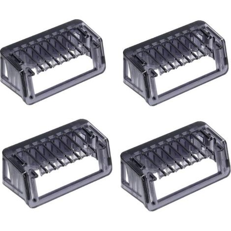 Lot de 4 sabots de rasage Philips CP0364 3 mm, compatibles avec les rasoirs QP2520, QP2521, QP2522, QP2530, QP2531, QP6510, QP6520 et OneBlade Pro