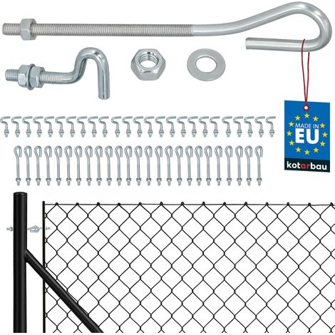 KOTARBAU® Lot de 25 Tendeurs Grillage M6, Tendeur Cable, Acier Galvanisé, Tendeur Fil de Fer Cloture, Tendeur de Fil Fermé avec Vis de Fixation Ouverte (1/5)