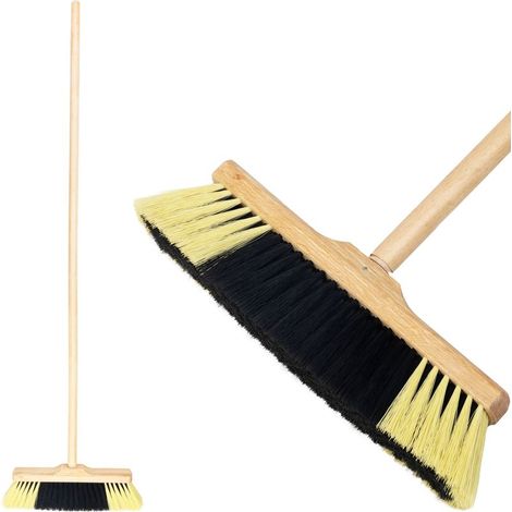 Besen Geco Z30R, 300 mm, Holz, (Z) mit Stiel 1200 mm mit Gewinde, 34 cm
