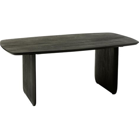 Table à Manger en Bois "William" 190cm Noir (1/5)