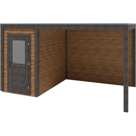 Casetta da giardino in legno Veya 4.56x2.59 m - 11.81 m2 - 28 mm - impregnata - 000182 (1/3)