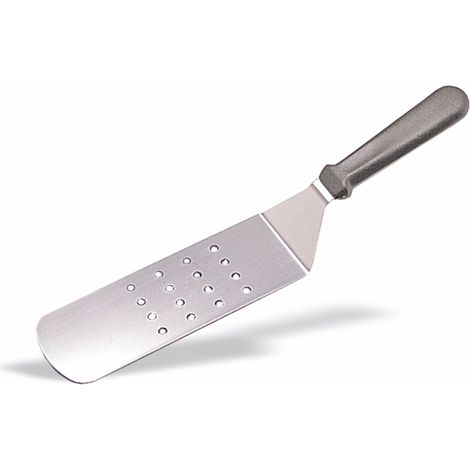 Spatule en Inox Perforée Manche en ABS L 38 cm - Pujadas