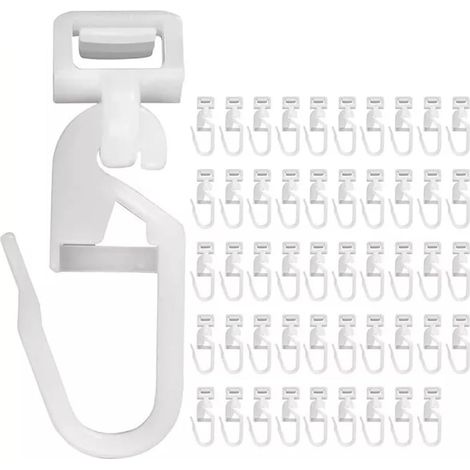 Ganci per tende per binario posteriore per camion, compatibili con DAF106, Volvo, MAN, Iveco, confezione da 50