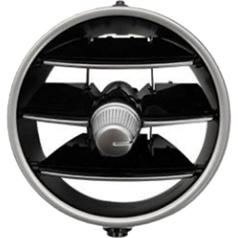 Grille de sortie de climatisation pour voiture - Argent-Noir-- (1/5)