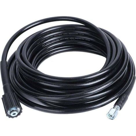 Tuyau Haute Pression 10m, M22 Filetage - Flexible Nettoyeur Haute Pression Avec Connecteur Quick Connect de Type clic pour (1/4)