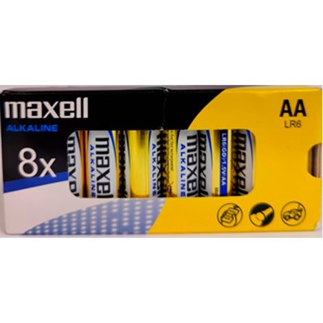 Maxell-Pack of 8 Alkalibatterien lr06 aa 1,5v