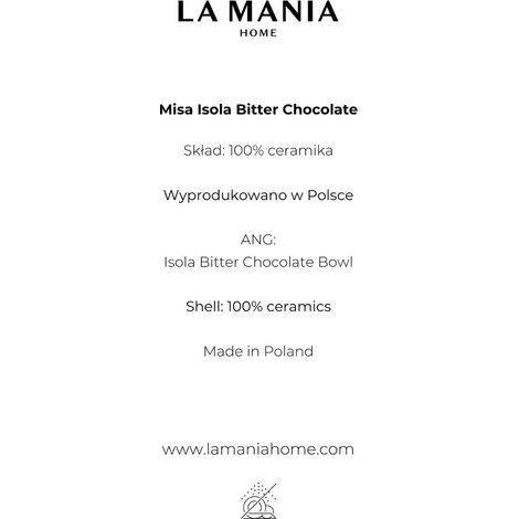 Tazón de chocolate amargo Isola (1/5)