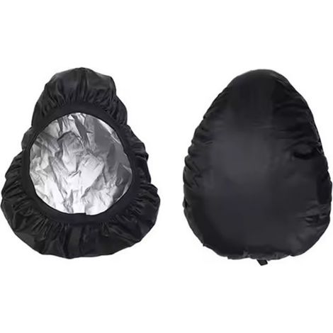 Lot de 2 Housse de selle, Imperméable tissu Oxford PVC, Cordon serrage, Protection UV poussière, Vélo ville loisirs (1/5)