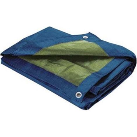 [NEVER USED] Waterproof Protective Tarpaulin with Eyelets 60gr/m² Blue 4x5 m
