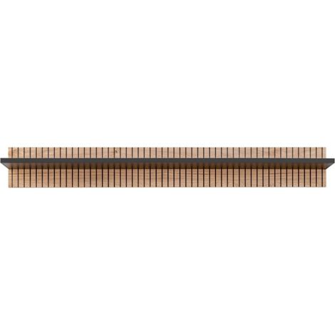 Étagère Design "Liam" 160cm Naturel & Noir (1/3)