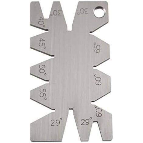 Stainless Steel Welding Tool Screw Thread Cutting Angle Gauge Measuring Tool Welding Inspection Ruler (1/3)