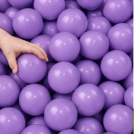 LittleTom set di 50 Palline 5,5cm per riempire piscine gioco per bambini Viola (1/5)