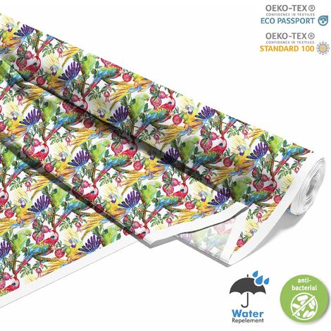 TESSUTI DECORATIVI PER ESTERNI OXFORD - Motivo pappagalli dipinti I DX299 (1/5)