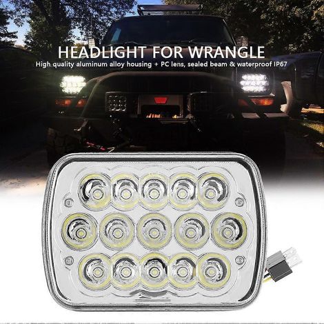 7-Zoll-45-W-LED-Scheinwerfer-Frontscheinwerfer für Jeep Wrangler 2007-2015