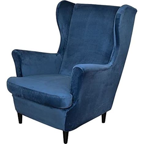 2-teiliger Stretch-Ohrensesselbezug, weiche Samt-Ohrensesselbezüge mit elastischem Saum für Schlafzimmer, Wohnzimmer, Plüschsessel und Sofa,Maynavy (1/5)