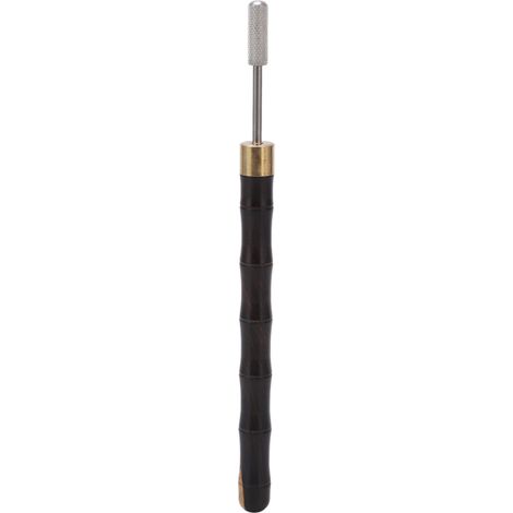 Pluma para teñir cuero, mango de sándalo, forma de bambú