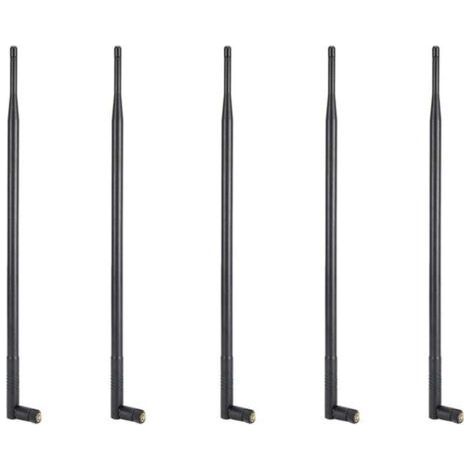 Antenne Wi-Fi 5X 12DBI, double bande 2,4G/5G, gain élevé, longue portée, avec connecteur RP-SMA pour réseau sans fil (1/4)