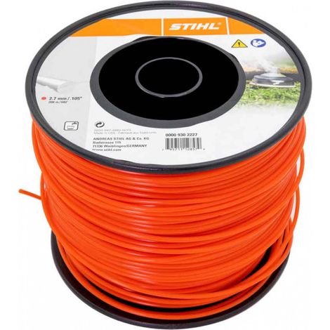 Fil de coupe rond STIHL débrousailleuse 00009302227 - 2,7 mm - 208 m