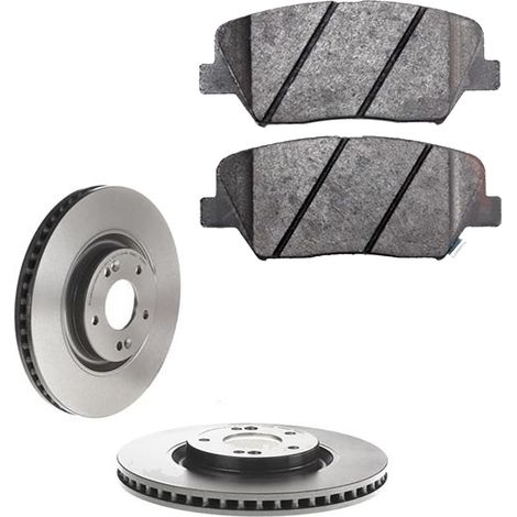 KIT FRENI ANTERIORI compatibile con HYUNDAI NEXO (FCEV) - DISCHI + PASTIGLIE OEM: 37951 / 18177 /SOSTITUZIONE DIRETTA/BASSA POLVERE/SILENZIOSO (1/5)