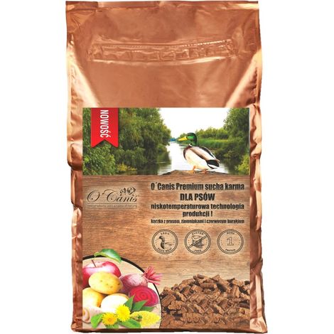 O'CANIS Canard au millet, pommes de terre et betterave rouge - croquettes pour chien - 1,5 kg