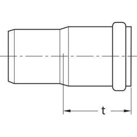 REHAU RAUPIANO PLUS Langmuffe DN 50, 11241091001 (1/2)