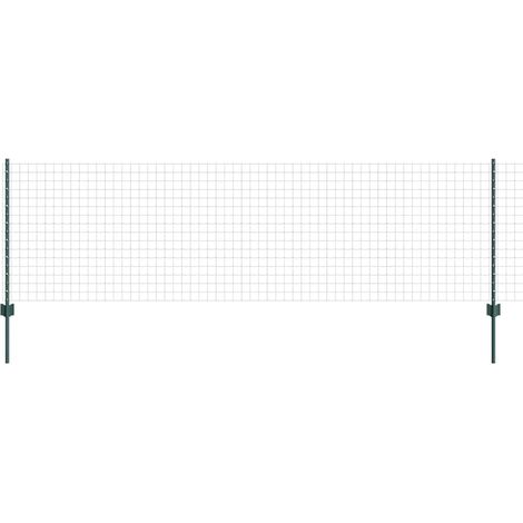 Maison Exclusive - Euro-Zaun mit Pfosten 25 x 0,8 m PVC-beschicht (1/5)