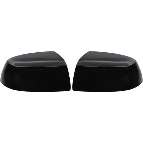 Cubiertas de espejos retrovisores exteriores de color negro brillante de repuesto para Ford Focus 05-07 (sin intermitentes), izquierda y derecha (par). (1/5)