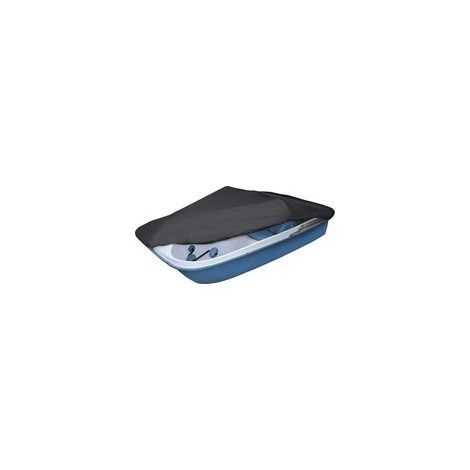 Housse de bateau noire, 286 x 200 cm, tissu Oxford 210D, protection UV, imperméable, protection solaire, protection contre la poussière et la pluie, housse de bateau de remplacement (1/5)