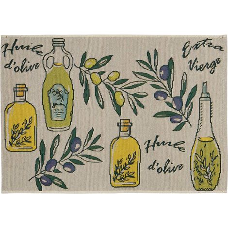 Tappeto da cucina antiscivolo garrigue 90x60cm - Atmosphera créateur d'intérieur