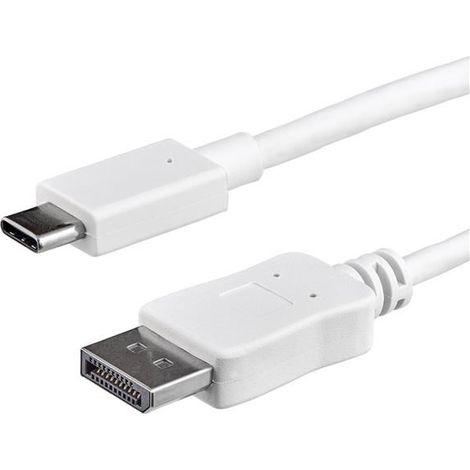 StarTech.com Cable de 1m USB-C a DisplayPort - 4K 60Hz - Blanco (1/5)