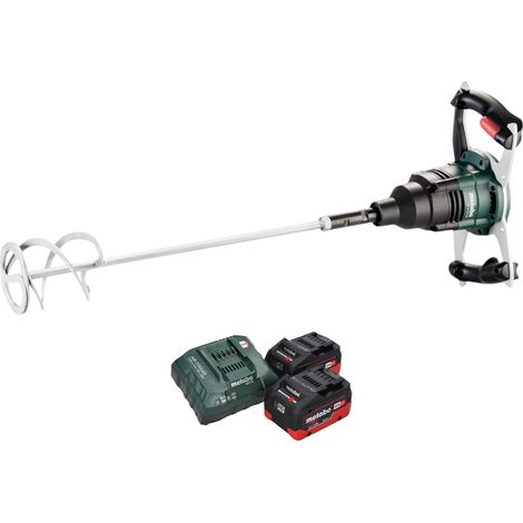 Metabo RW 18 LTX 120 Agitatore a batteria 18 V 40 l capacità di miscelazione 2x batteria LiHD 8,0 Ah + caricatore