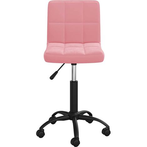 Maison Exclusive - Sedia da Pranzo Girevole Rosa in Velluto (1/5)