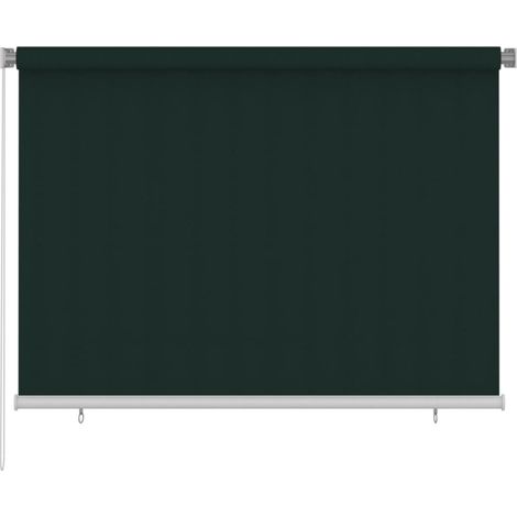 Außenrollo 205 (B) x 140 (H) cm Dunkelgrün HDPE vidaXL