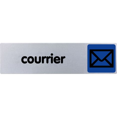 Plaque de porte Courrier - couleur 170x45mm - 4032764