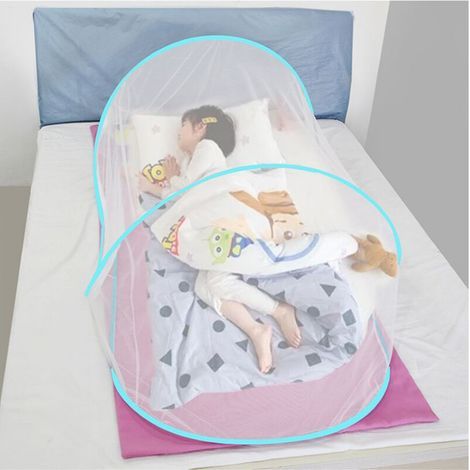 Moustiquaire de lit - Pop Up pliable -Ciel de lit Enfant Décoration de Chambre D'enfant en Forme de dôme, Fille Garçon Maison de Jeux, Moustiquaire pour lit Enfants Tente de voyage (1/5)