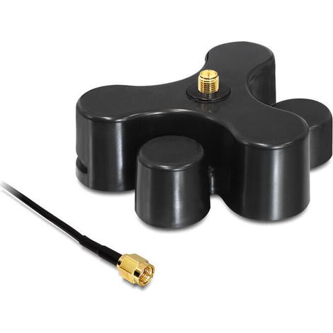 Cable delock rp-sma conector rp-sma con soporte 1,0 m (1/3)