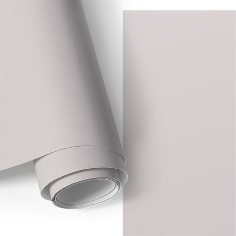 Möbel - Klebefolie - Möbelfolie - abwaschbare und selbstklebende Deko-Folie für Küche - Schrank -Tisch & Fensterbank - Aschgrau 50x100 cm