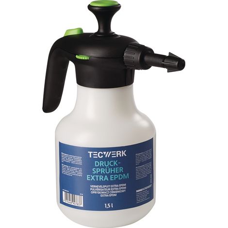 TECWERK Drucksprüher Extra EPDM 1,5l EPDM-Dichtung,beschichtete Feder TECWERK