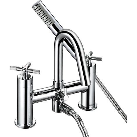 Bristan Cruzar Bath Shower Mixer Tap Pillar Mounted - Chrome