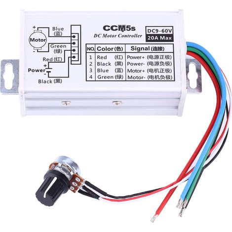 DC 9-60V 20A Motor-Drehzahlregler-Treiber PWM Hohe Qualität (1/5)