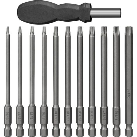 12 Embouts Torx Longs T6-T40 pour Visseuse (1/5)