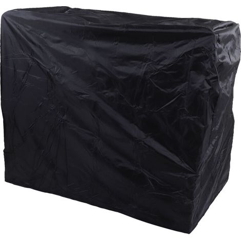 Housse de barbecue pliable et portable en polyester 210D, imperméable et anti-poussière, avec sac de rangement pour une utilisation en extérieur. (1/5)